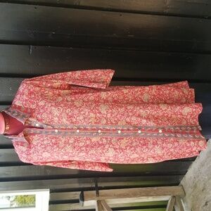 Silk Blend Long Blouse/Dress/Duster/Tunic